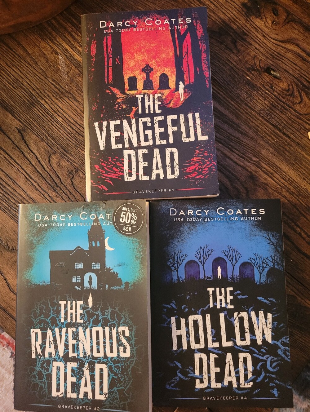 3 Darcy Coates Gravekeeper Series Paperback. Books 2. 4. 5.